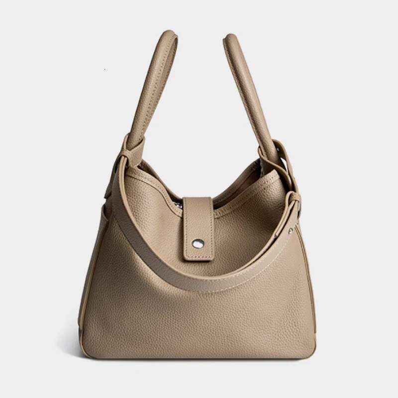 Convertible Transformable Cowhide Crossbody Shoulder Bag,Genuine Full-Grain Leather Shopper Bucket Basket Bag, Handbag