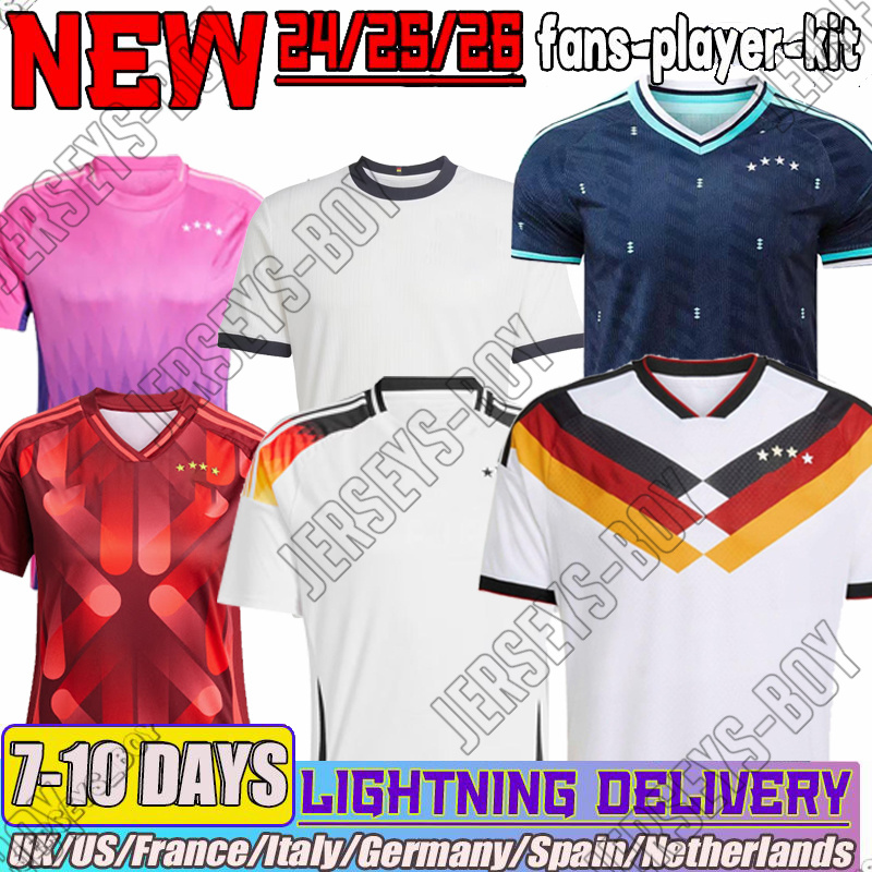 24 25 26 Germany Jerseys Kit WIRTZ WOLTEMADE ADEYEMI PAVLOVIC soccer jerseys KIMMICH STILLER SCHLOTTERBECK BURKARDT TAH BAKU 2025 football kids kit fans player