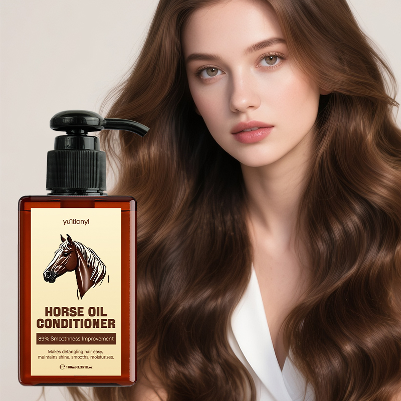 Yuntianyi Horse Oil Conditioner 100ml 89% Smoothness Improvement Detangling Hair Care