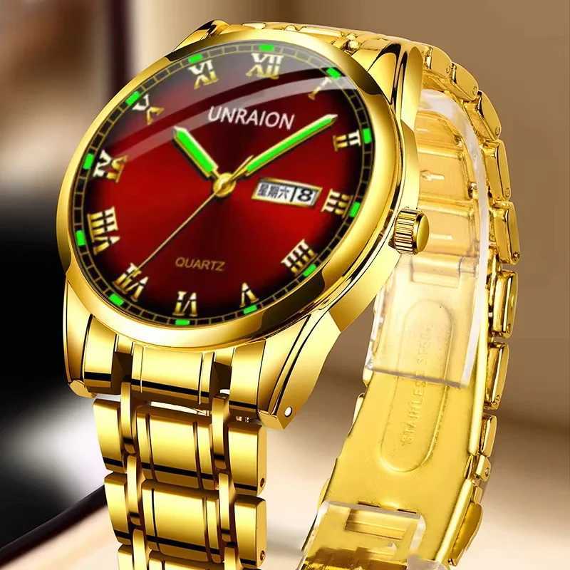 New Luminous Fully Automatic Mechanical Watch Mens Watch Dual Calendar Business Waterproof Multifunction Trendy Sports WatchT251104