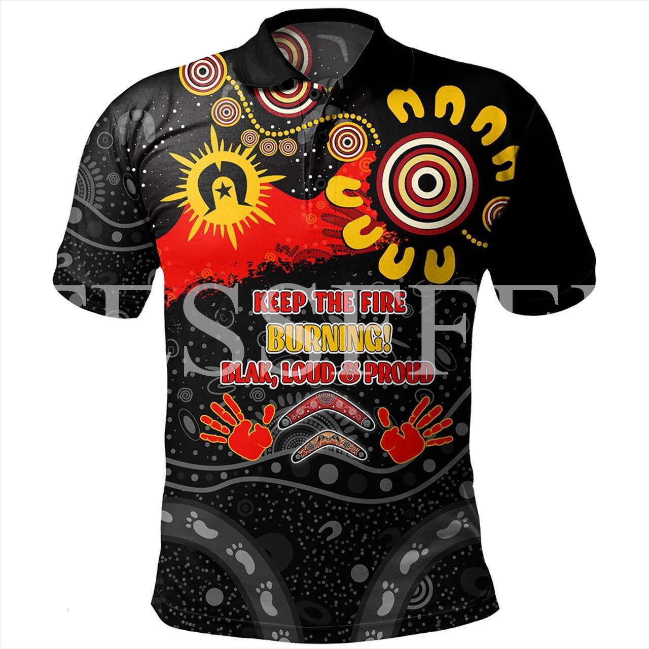 Custom Name Indigenous Australia Aborigine Culture Tattoo Retro 3DPrint Summer Funny Polo Shirts Haruku Casual Short Sleeves X