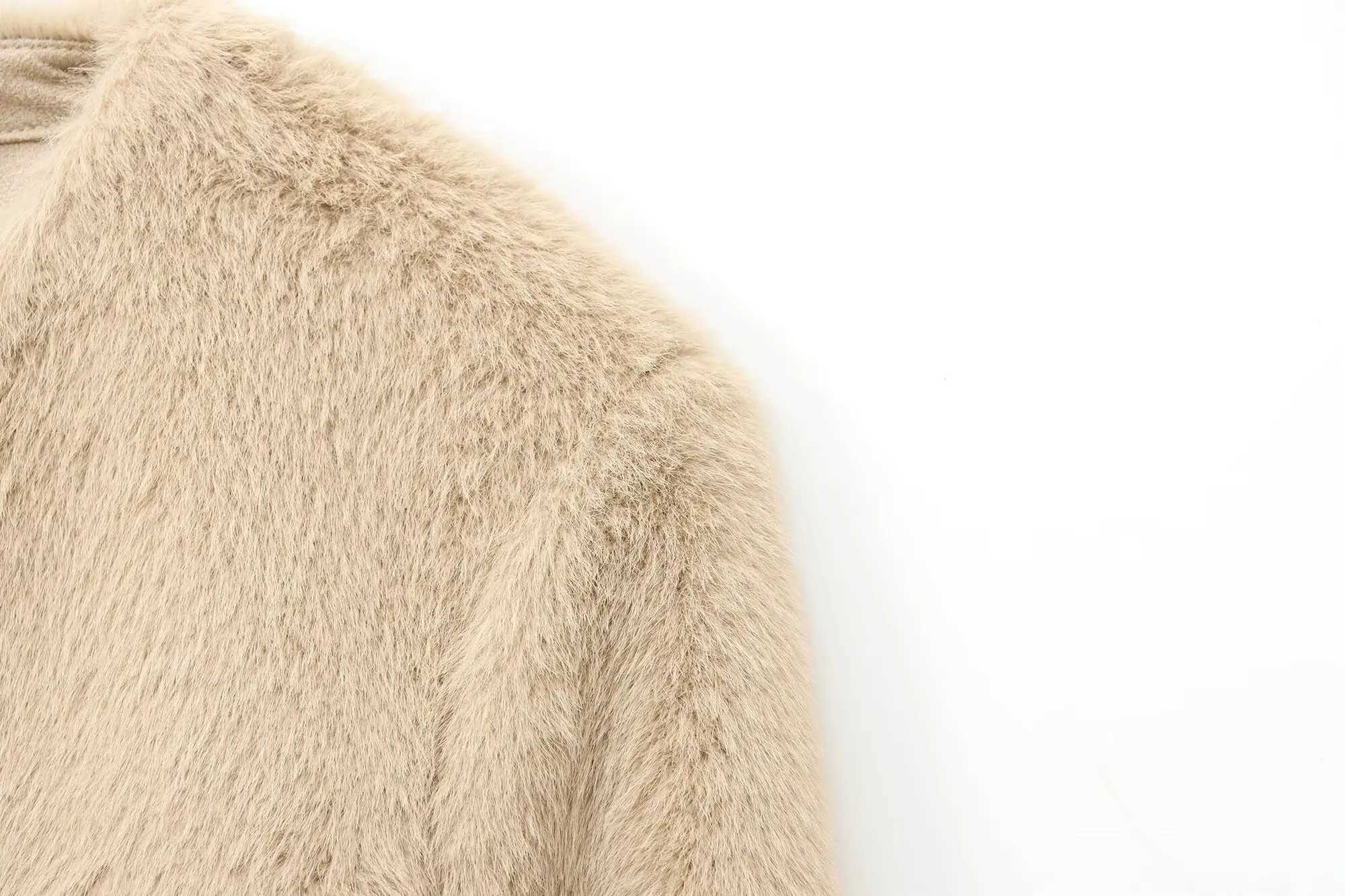 BSAY Autumn New Product 2025 Womens Simple Fashion Casual Round Neck Single breasted Decorative Short Coat J2511031