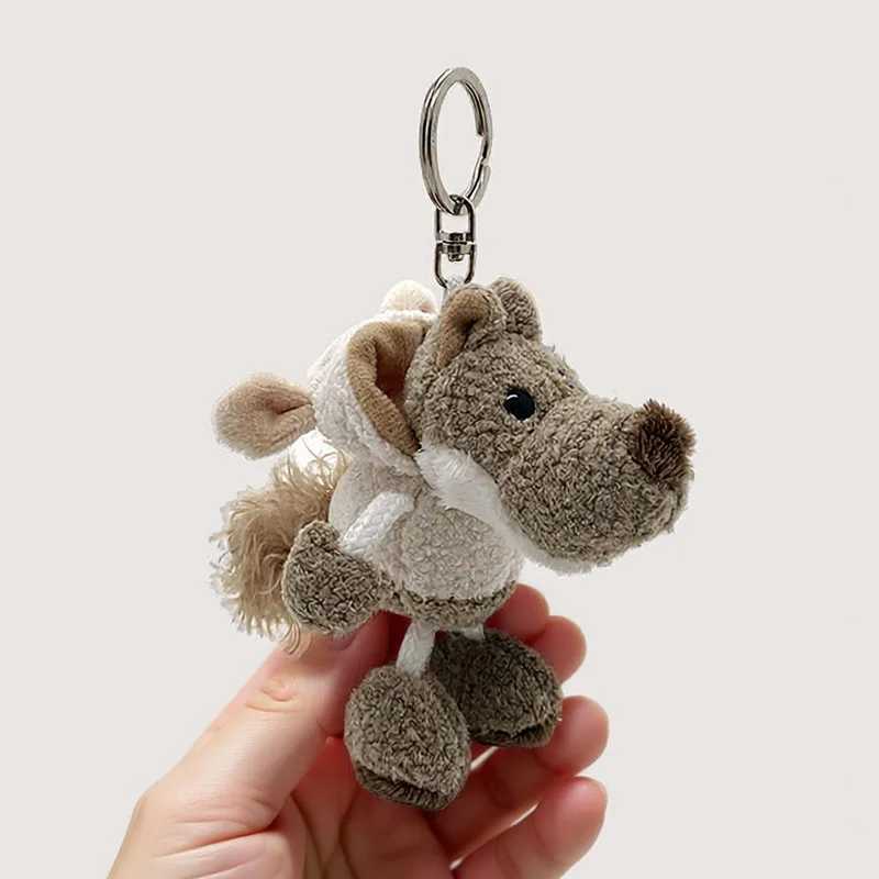1-10PCS Creative Mini Cartoon Plush Keychain Toy Holiday Keyring Gift Christmas Decoration Cute Plushie Keychain C251104