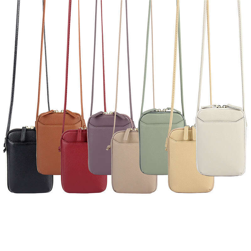 Bag new niche design Single shoulder trend Simple leather mobile phone for women's crossbody bag Mini