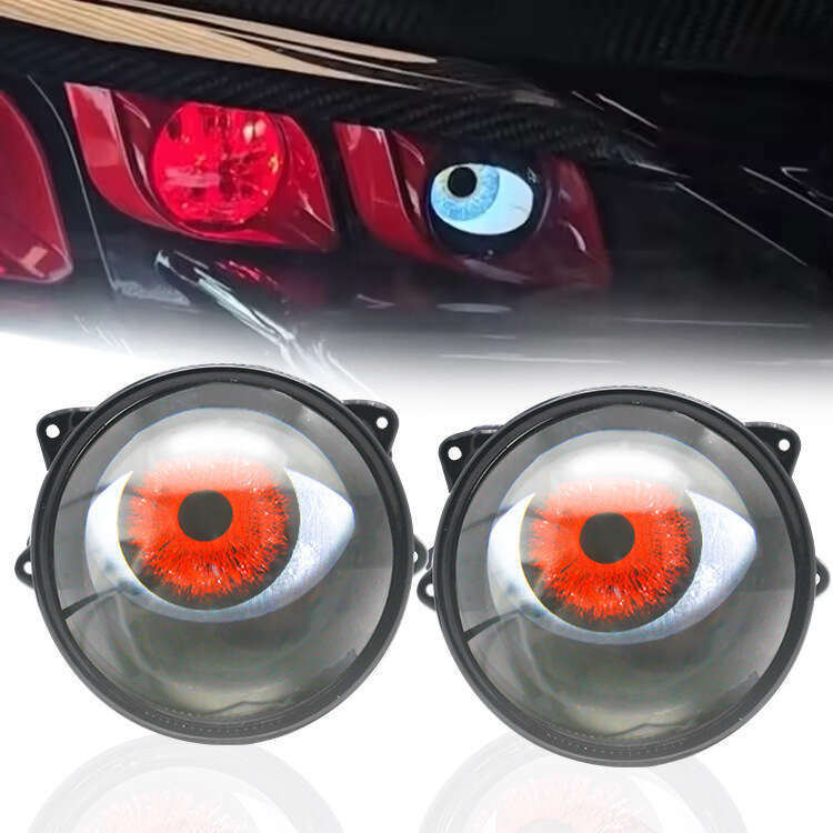 Famous Brand Car LED Headlight W Modified Lens Devil Eye Light Multi Mode
