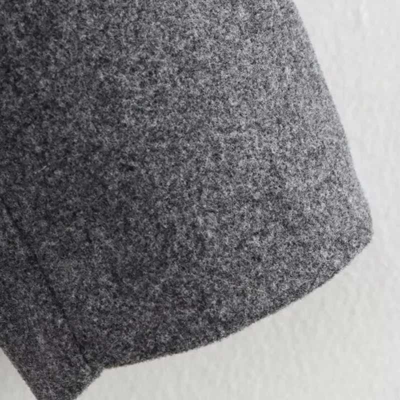 Autumn Loose Woolen Cardigan Winter Cropped Jacket for Women Short Coat Tweed Coat Warm Female Outwear Woman Outerwears J2511031