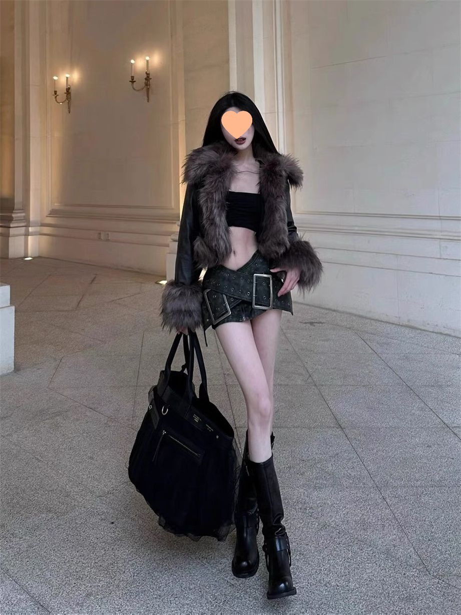 Faux Fur Trim Coats Women Fully Cotton Lined Suede Maxi Winter Jackets Faux Fur Short Coats Hook Closure 240919