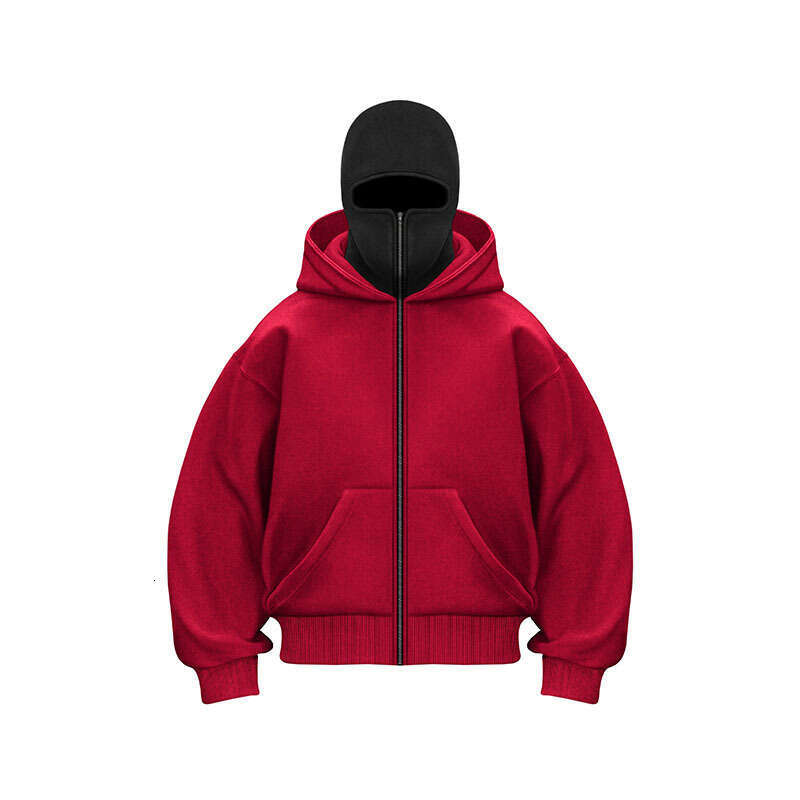 Popular Light Plate DIY Hooded Zipper Hoodie Jacket Double Hat Men's Women's Spring and Autumn Couple Top 2025 Versatile New Trendy Clothing
