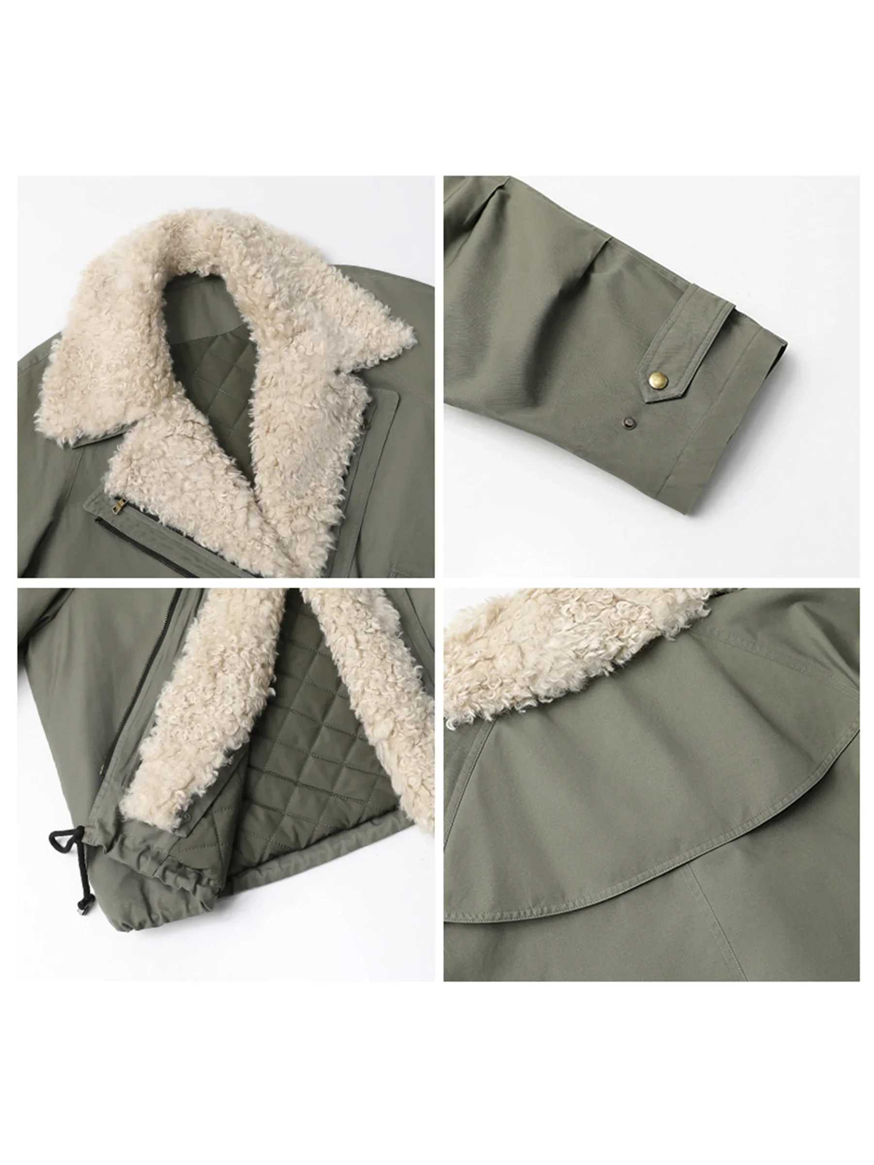 CHIC VEN Women Coats Streetwear Loose Casual New Retro Motorcycle Cotton Jacket Thick Warm Female Overcoat Autumn Winter 2024 J251103