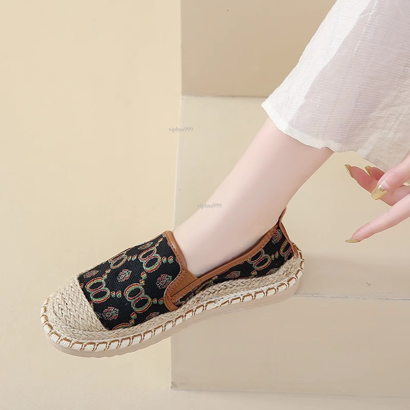 New Designer Sandals With Free Shipping Fisherman's Women's 2025 Summer New Linen Breathable Step On Small Fragrant Style With Skirt Lazy Mo