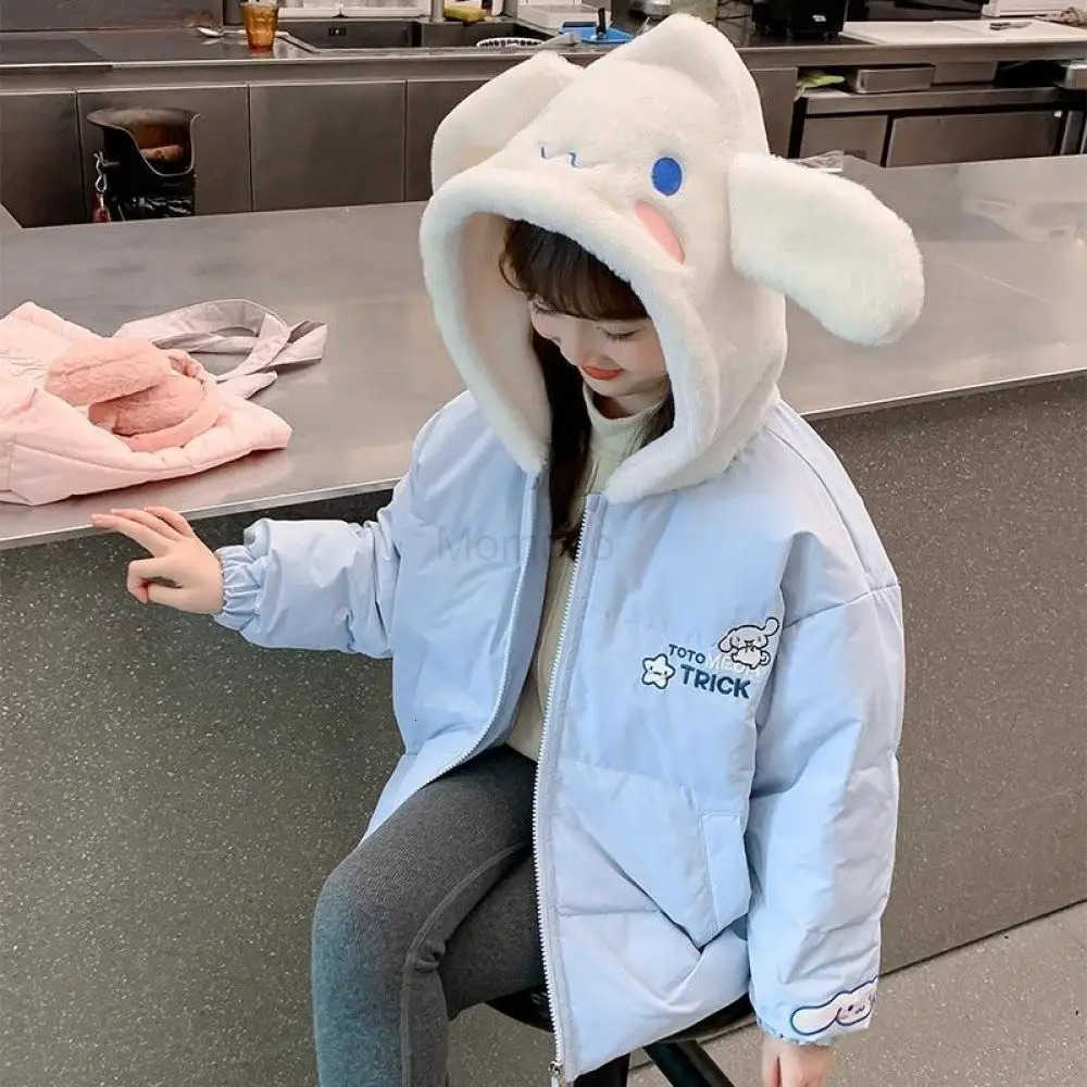 Sanrio Hot Cotton Clothes My Melody Girls Leisure Sports Hooded Jacket Cinnamoroll Hello Kitty Kawaii Child Hoodie Cartoon Gift H251104