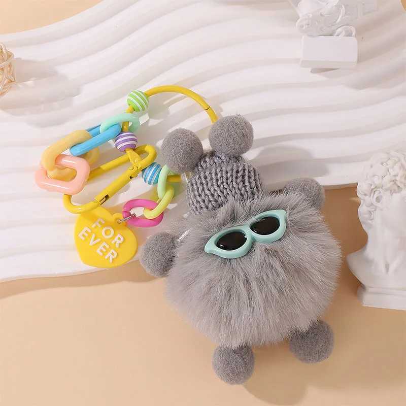 Elf Coal Ball Pendant Cute Bag Plush Pendant Car Keychain Accessories C251104
