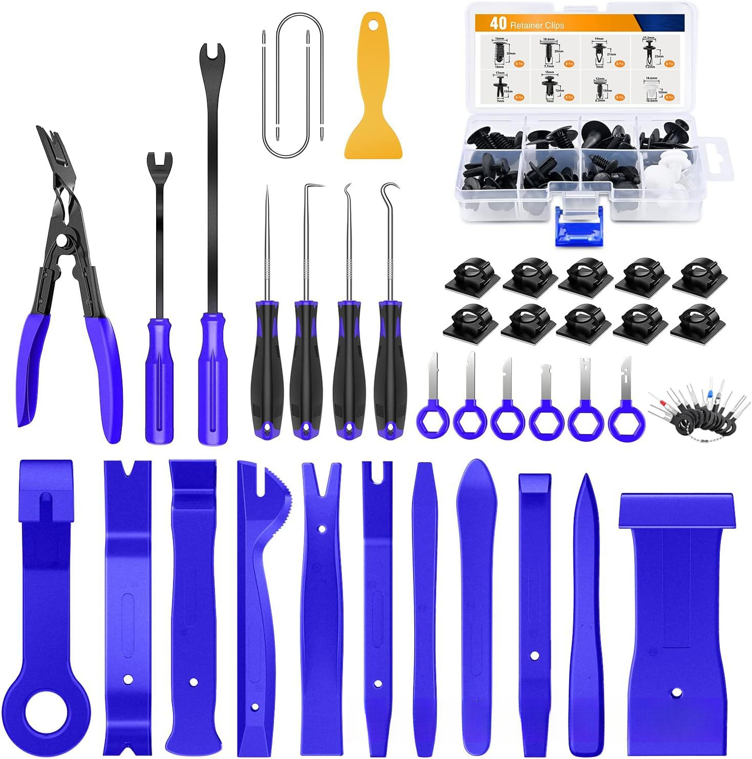 38pcs car disassembly kit, 38 piece set, 88pcs central control audio disassembly tool, car buckle
