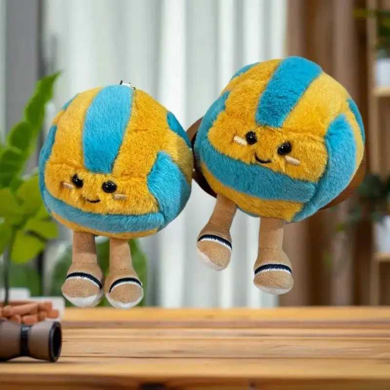 Soft Plush Cartoon Volleyball Toy Fun SportsThemed Keychain and Bag DecorW251103