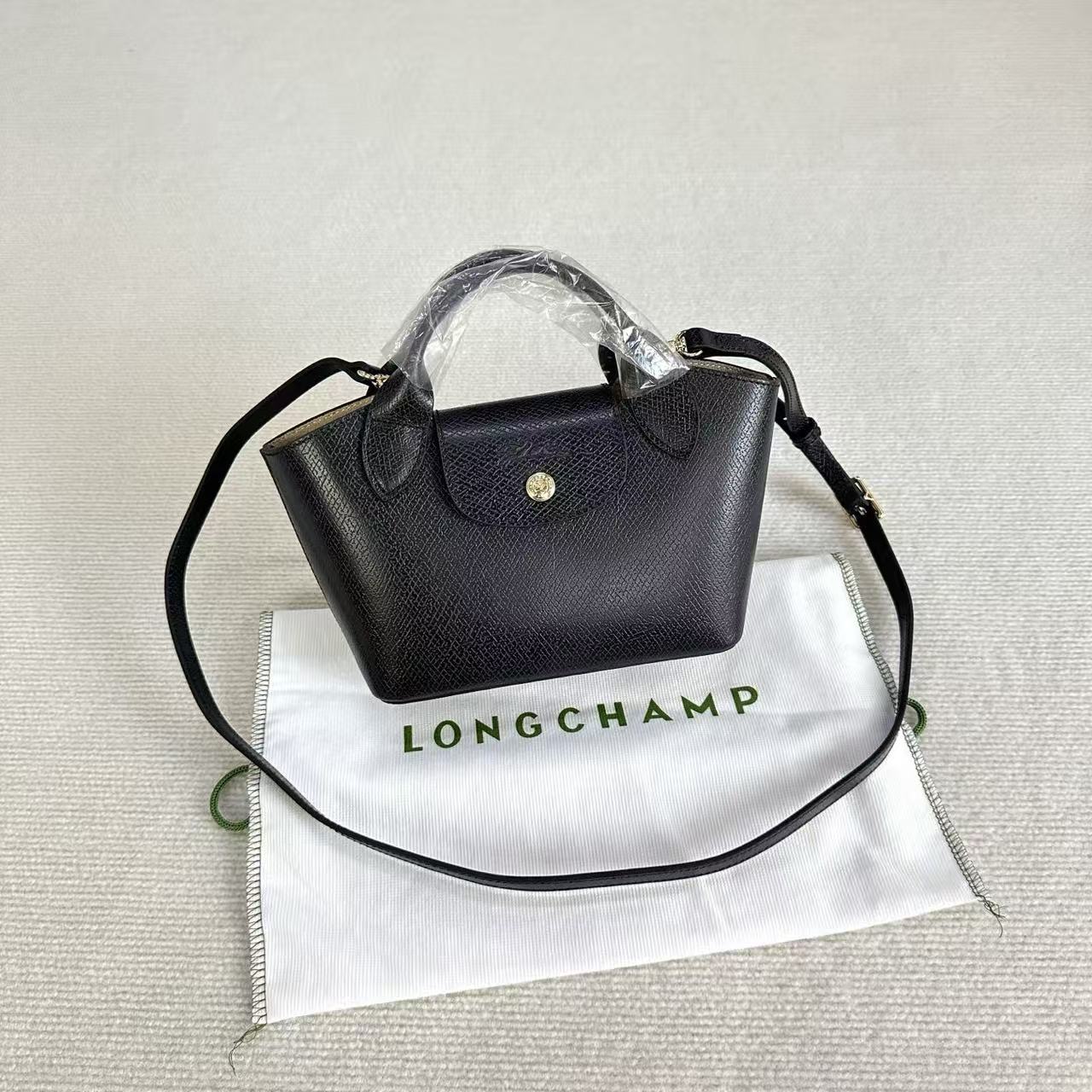 Tote Bag Longchamp Mini Dumpling Daily Commute Versatile Handbag Womens Small Bag with Perforated Shoulder Strap