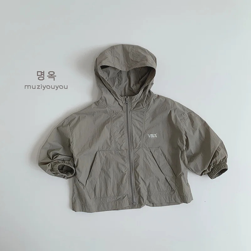 6080 Childrens Sunscreen Clothing 2025 Summer Korean Baby Boys Thin Open Skirt Air Conditioning Top 250325