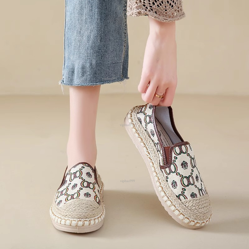 New Designer Sandals With Free Shipping Fisherman's Women's 2025 Summer New Linen Breathable Step On Small Fragrant Style With Skirt Lazy Mo