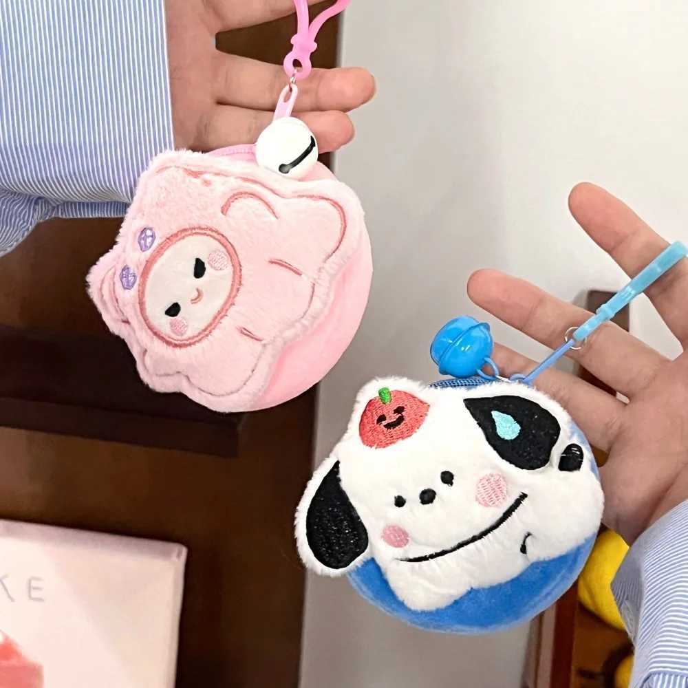 Creative Cute Plush Doll Wallet Multi functional Coin Earphones Lipstick Storage Bag C251104