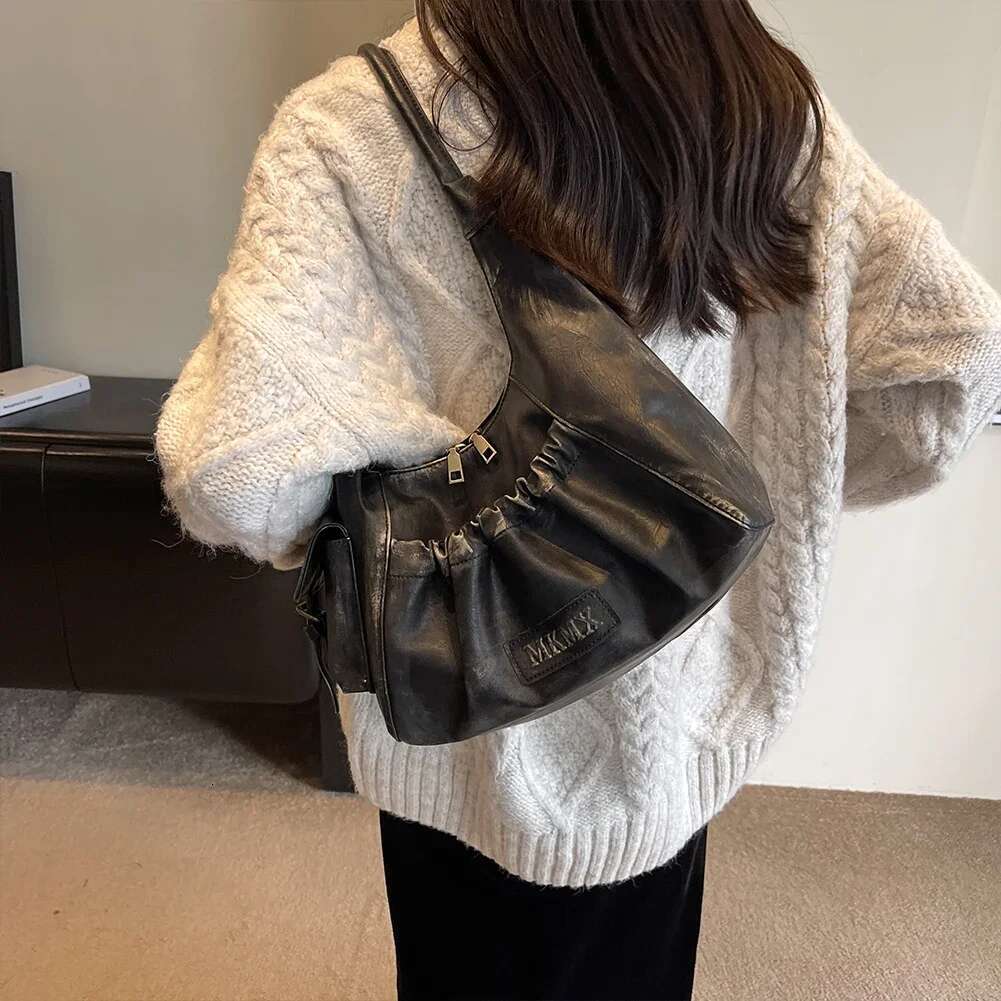 2025 New Handbag Women's Fashion Retro Handbag Designer Cool Girl Wallet Casual Retro PU Leather Women's Fashion Handbag2