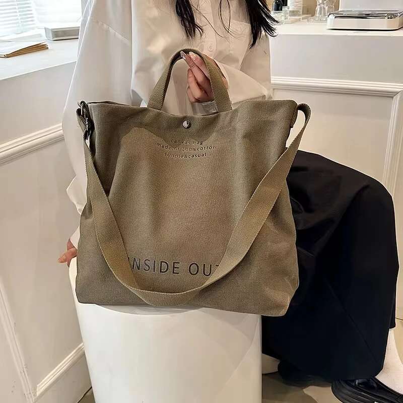 designer bag Women Canvas Tote Casual Shoulder Work Large Capacity Crossbody Top Handle Bag Multifunction Big Shopping Cross-body Handbag