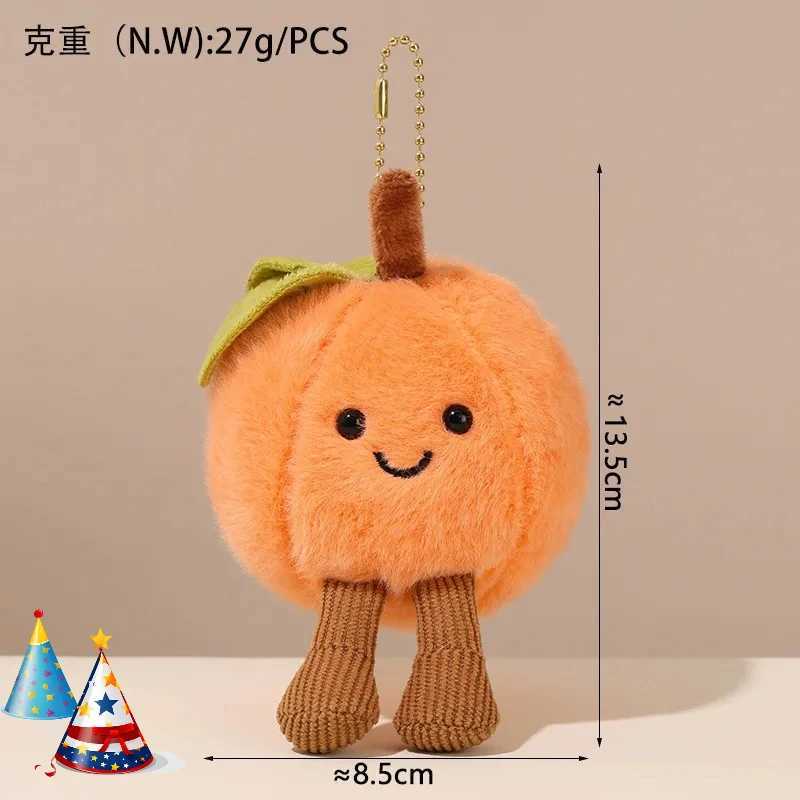 Cute plush doll pendant bag, in a storybook style, with food-shaped accessories and vegetable-shaped food designs C251104