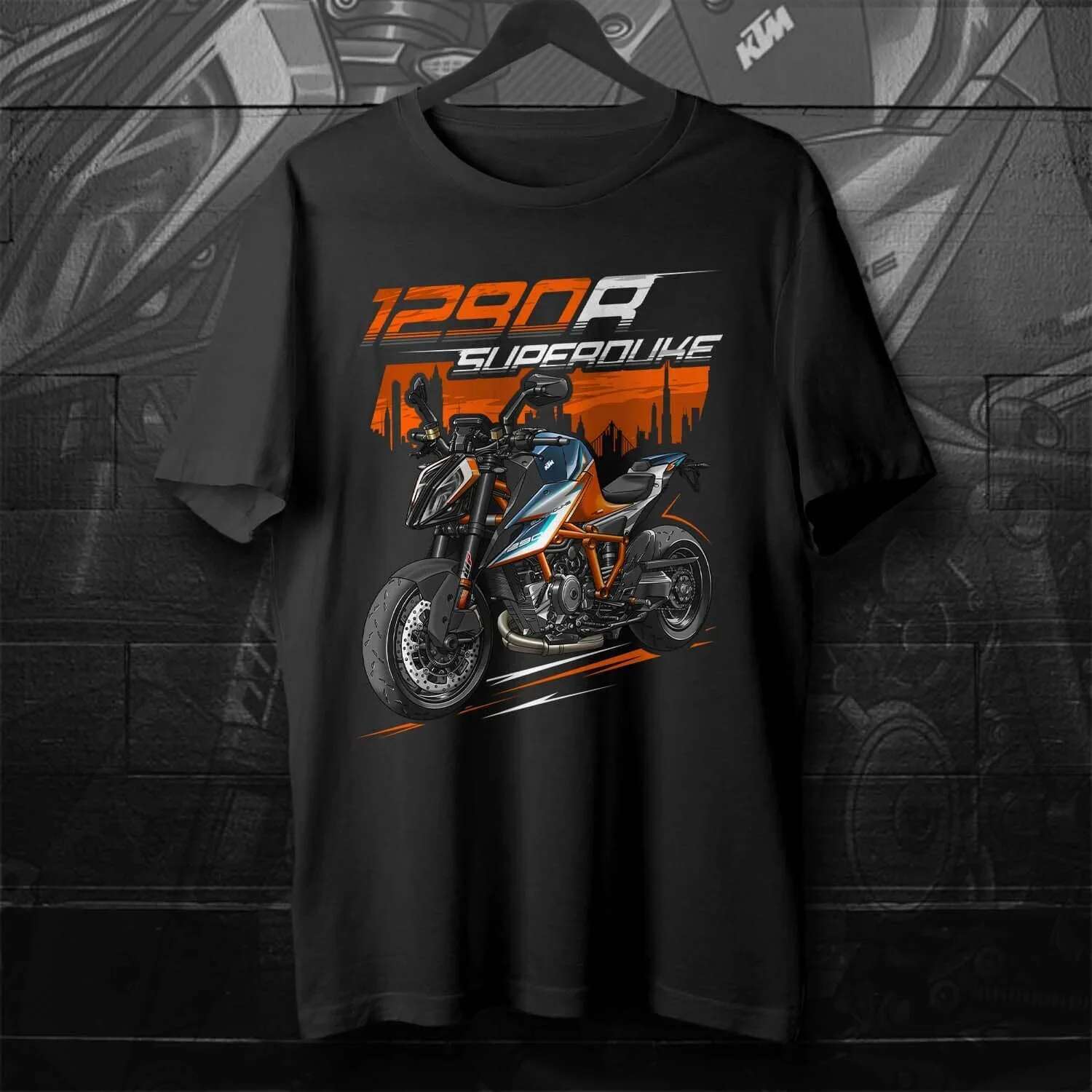 Classic 2020-2023 Models Austria 1290 Super R Motorcycle T-Shirt 100% Cotton O-Neck Short Sleeve Summer Casual Mens T-shirt