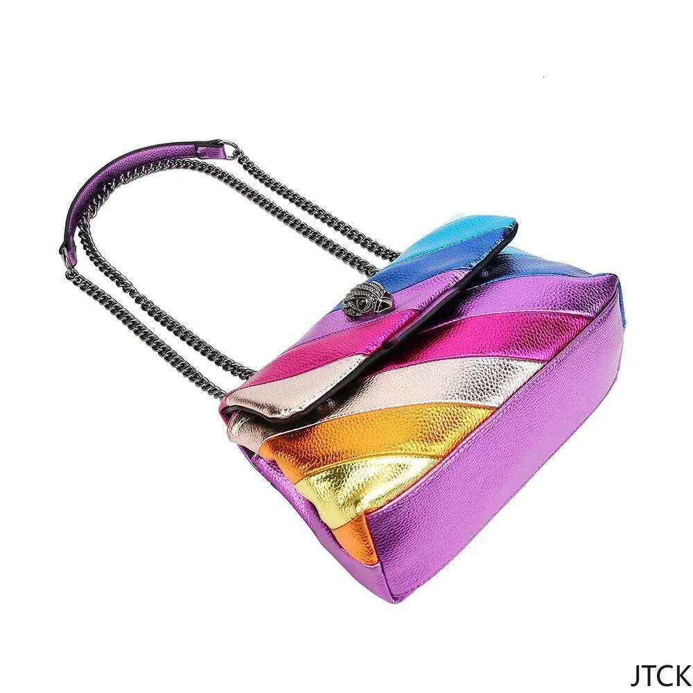 2025 New Light Women's Handbag Rainbow Color Splicing Colorful Crossbody Bag Bags For Women