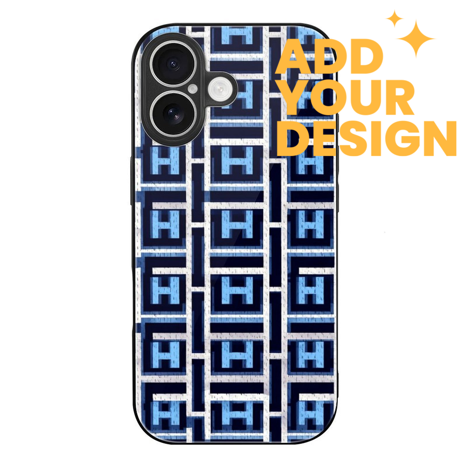 Her H Designer custom iphone 17 case luxury iphone glass material New original casing! Suitable for iphone 16 15 14phone case, 17ProMax, new 17Pro mag