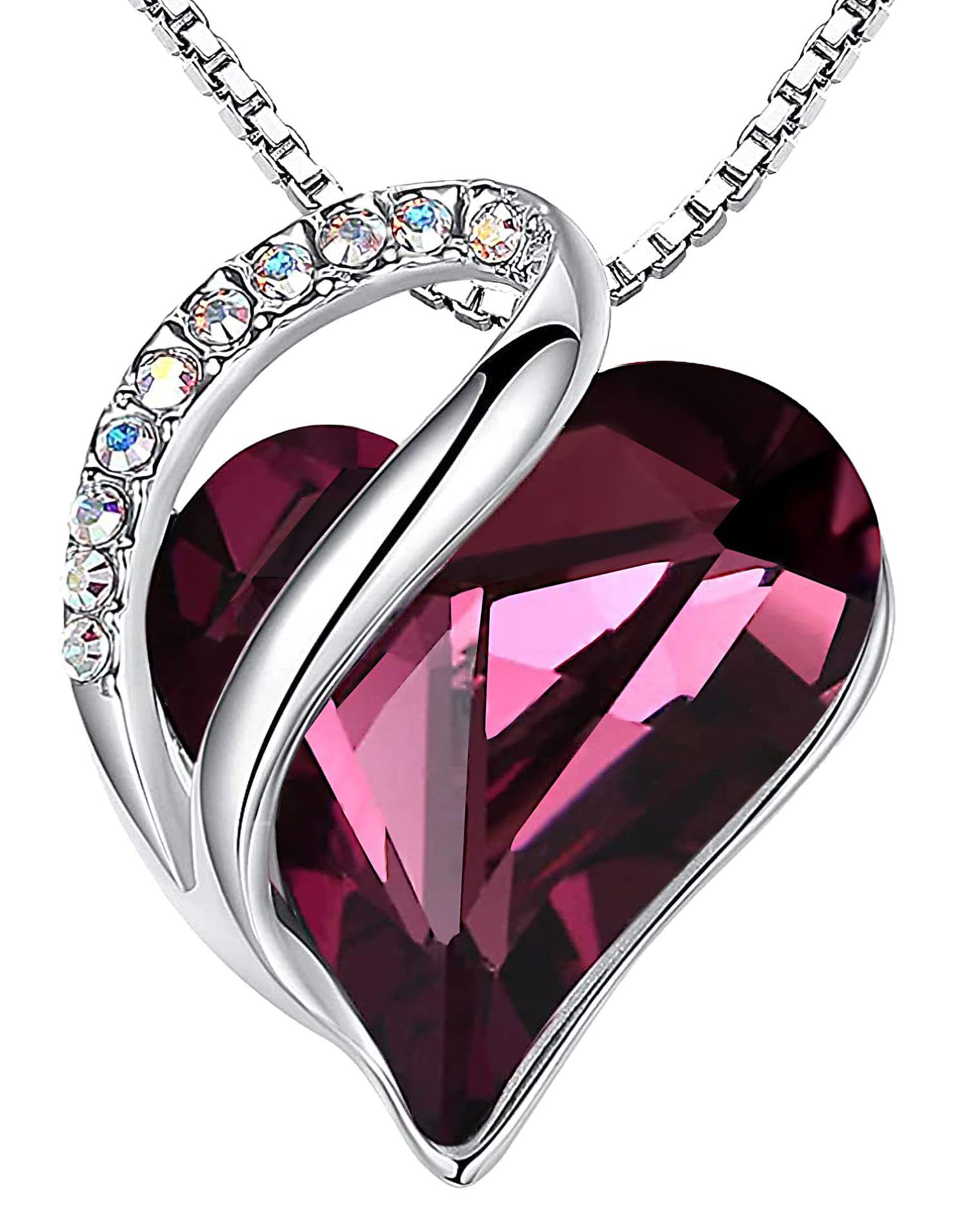 moissanite chain women collarbone designer necklace pendant designer jewlery for women luxury jewelry women Simple Heart shaped Crystal Necklace Penda - view 9