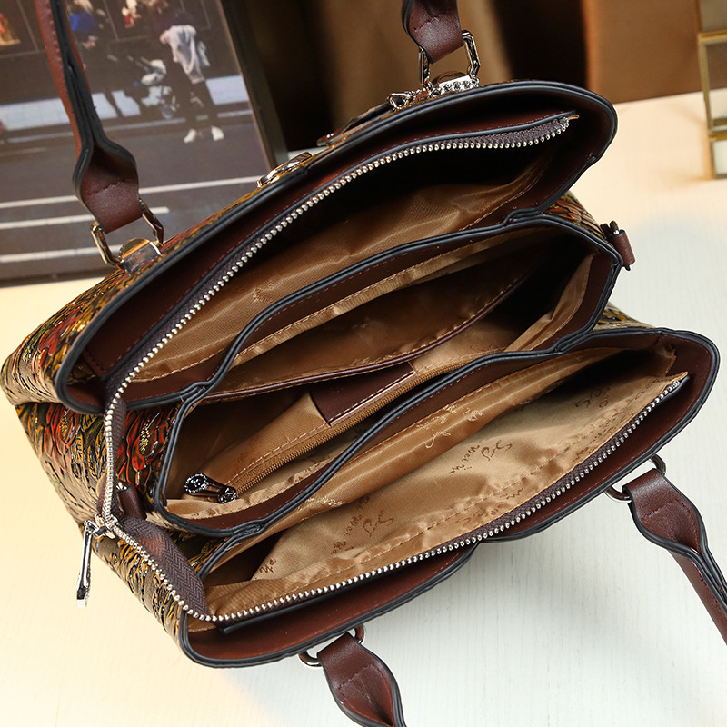 New Blossoming Wealthy Women's Handbag, Fashionable And Versatile Single Shoulder Crossbody Bag 7985