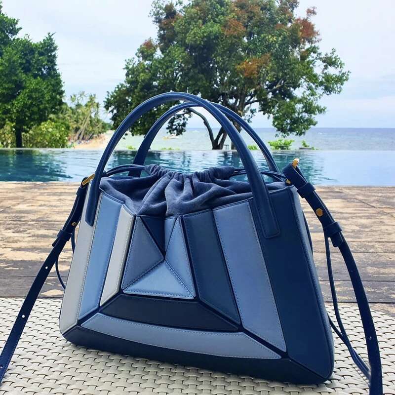 Casual Bags For Women Handbags And Purses Designer 2023 New In PU Splicing Contrasting Top Handle Shoulder Messenger Bag