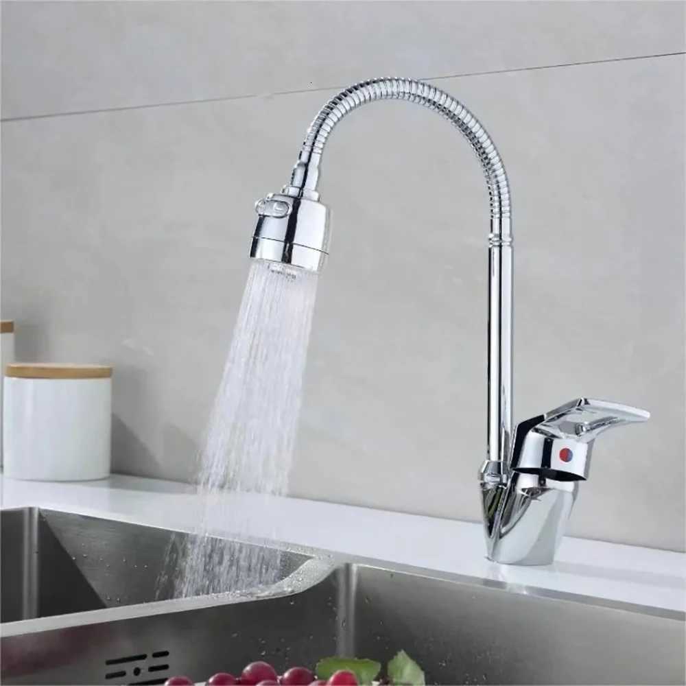 2 Modes Kitchen Faucet 304 Stainless Steel Faucet ible 360 Rotation Chre Kitchen Sink Faucet Deck Mount Cold Hot Water Y251104