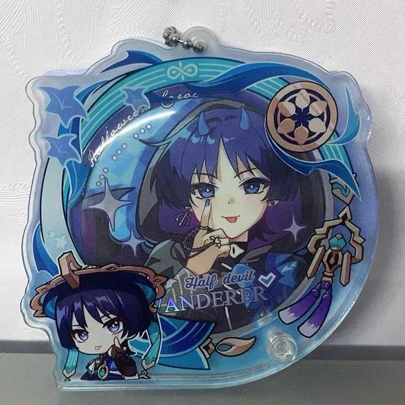 Game Keychain Wanderer Kabukimono Balladeer Ita bag 58mm Badge Display Ornament Acrylic Display Brick Badge Display Stand GiftW251103