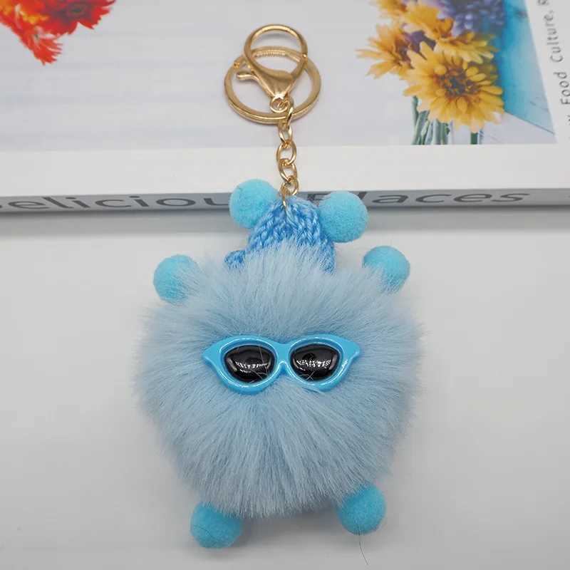 Fluffy Poms Cartoon Elf Doll Keychain for Cute Bag Accessories C251104