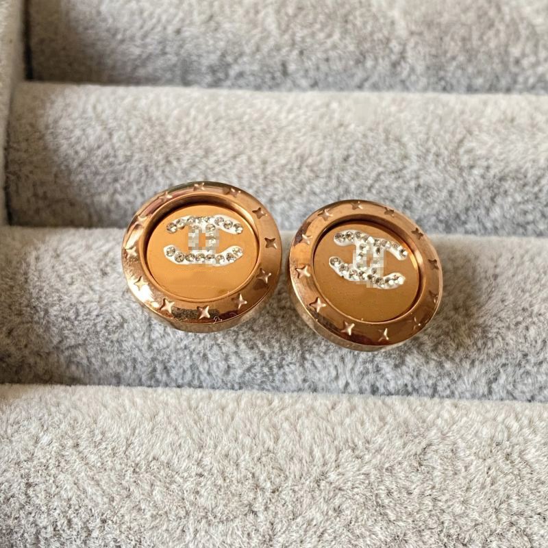 Designer Letter Earrings for Women, Luxury Gold Plated Stainless Steel with Sparkling Zircon, Fashion Earrings