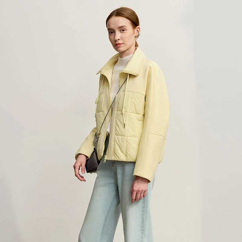 Amii Jackets For Woman 2025 Winter New Casual Turtleneck Loose Nonelastic Warm Padded Jacket Zipper Womens Outerwear 12544096 J251103