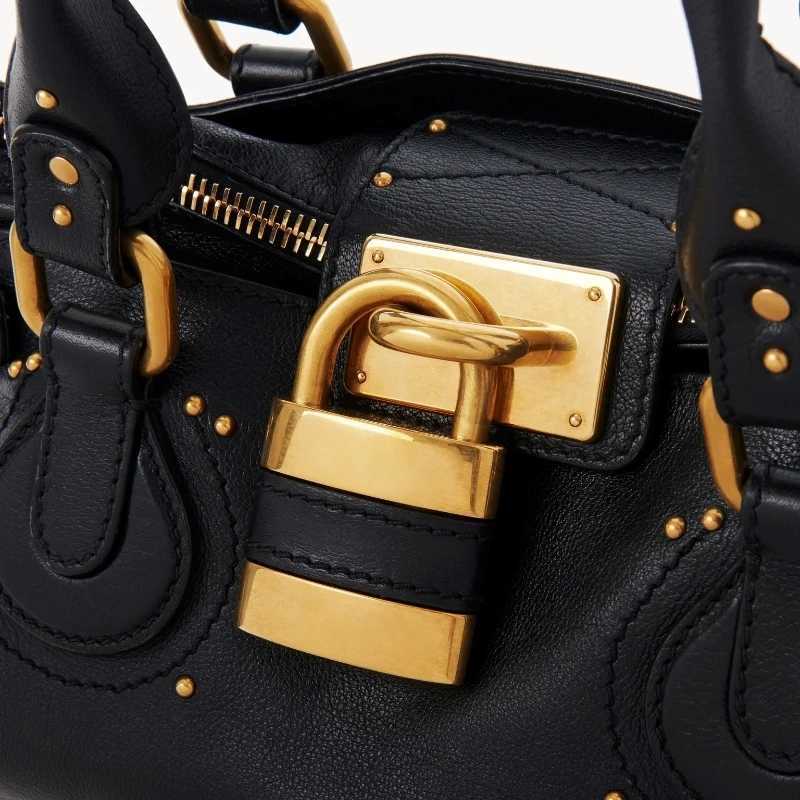 PADDINGTON BAG Womens Uni Bag Fashionable Top Handle Tote Bag with Golden Lock Luxury Design Shoulder Handbags for Ladies X251104