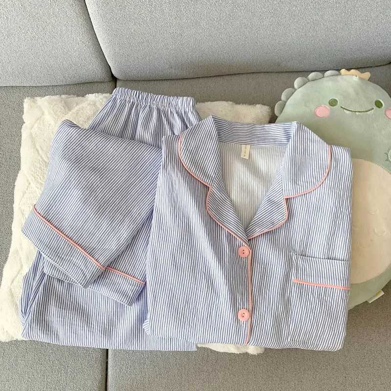 Fashion Loose Long Sleeve Cloud Cotton Sleepwear Womens Style Sweet Home Clothes Student Summer Set Comfortable Breathable Nightgown Y251104