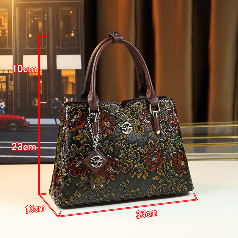 New Blossoming Wealthy Women's Handbag, Fashionable And Versatile Single Shoulder Crossbody Bag 7985