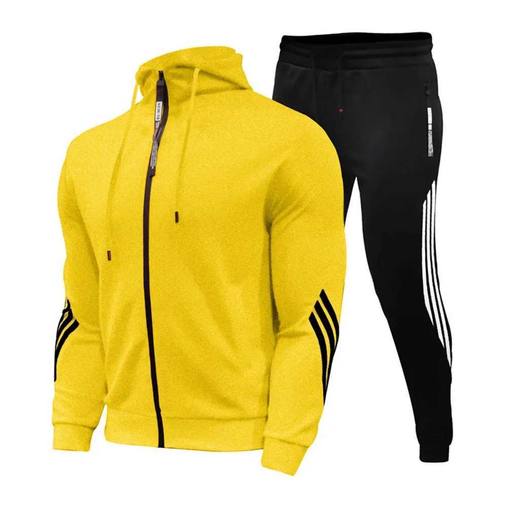 2025 mens new jogging suit sweater hoodie jacket sweatpants 2piece suit mens fashion casual autumn and winter jacket J251104