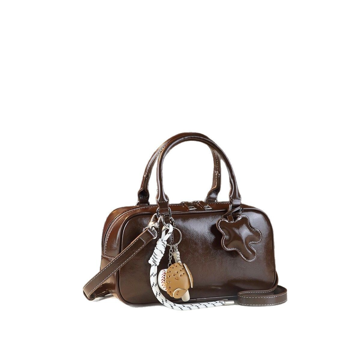 New Fashionable Handbag For Women, Versatile Small Shoulder Hanging Decoration, High-End Crossbody Bag, Boston Bag