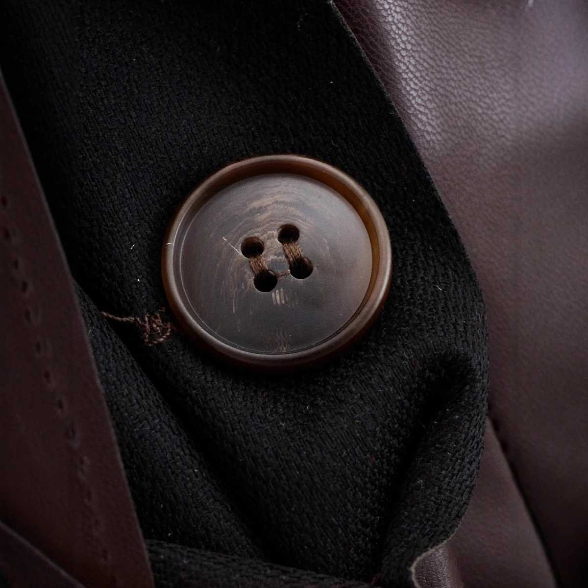 Woman Cropped Faux Leather Jacket Retro Lapel Singlebreasted Pocket Solid Color Long Sleeved Coat Early Autumn Female Top J251103