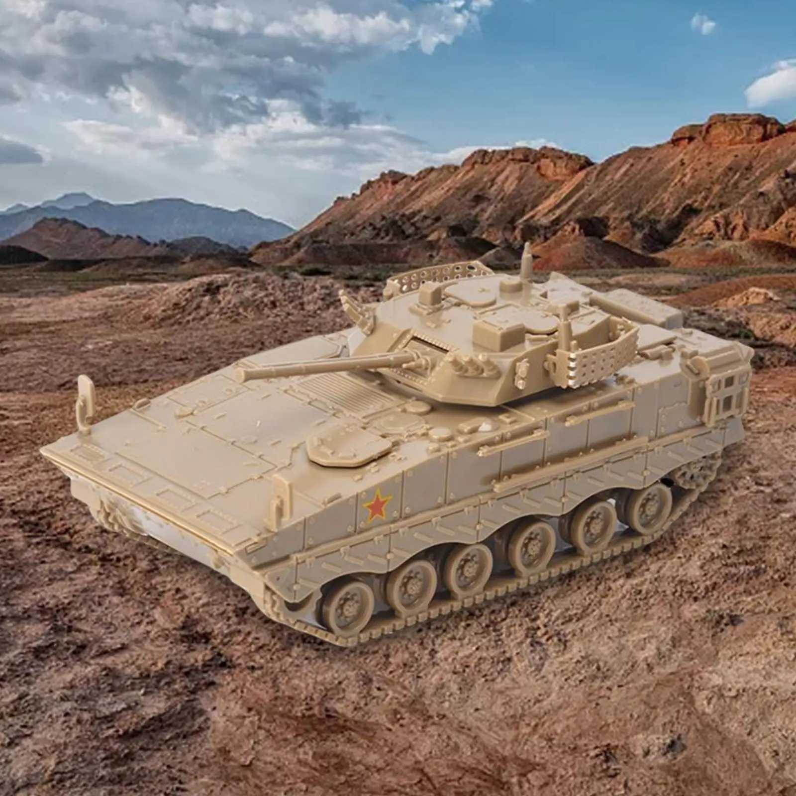 172 Armored Tank Model DIY Assembling Puzzles Building Model Kits for Gift Collection Table Decoration Children C251104