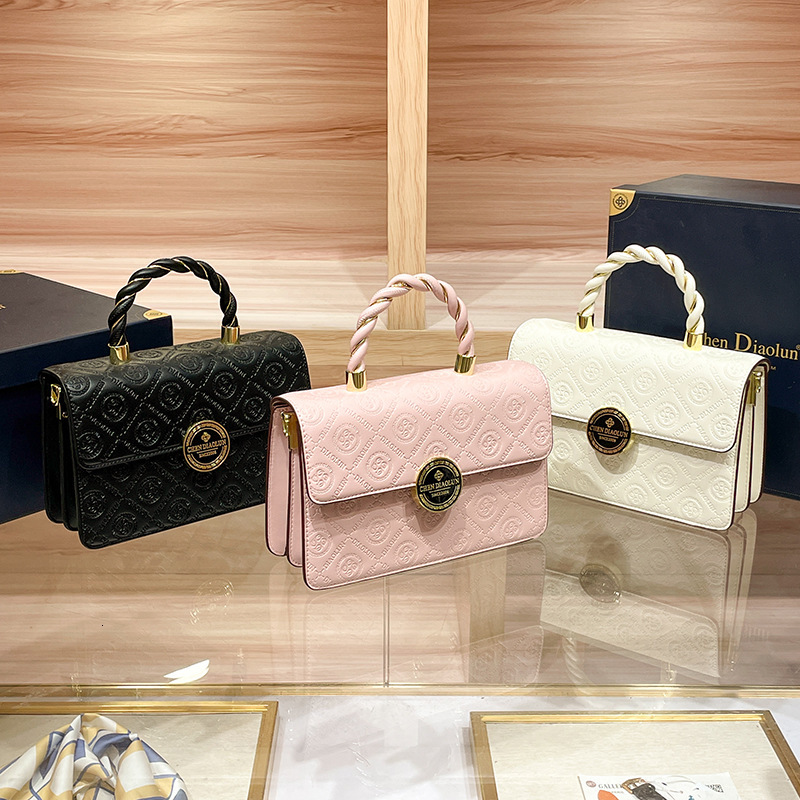 Women S New High End Embossed Handbag Fashionable And Versatile Light Luxury Small Square Bag Single Shoulder Crossbody Bag Shoulder Bags