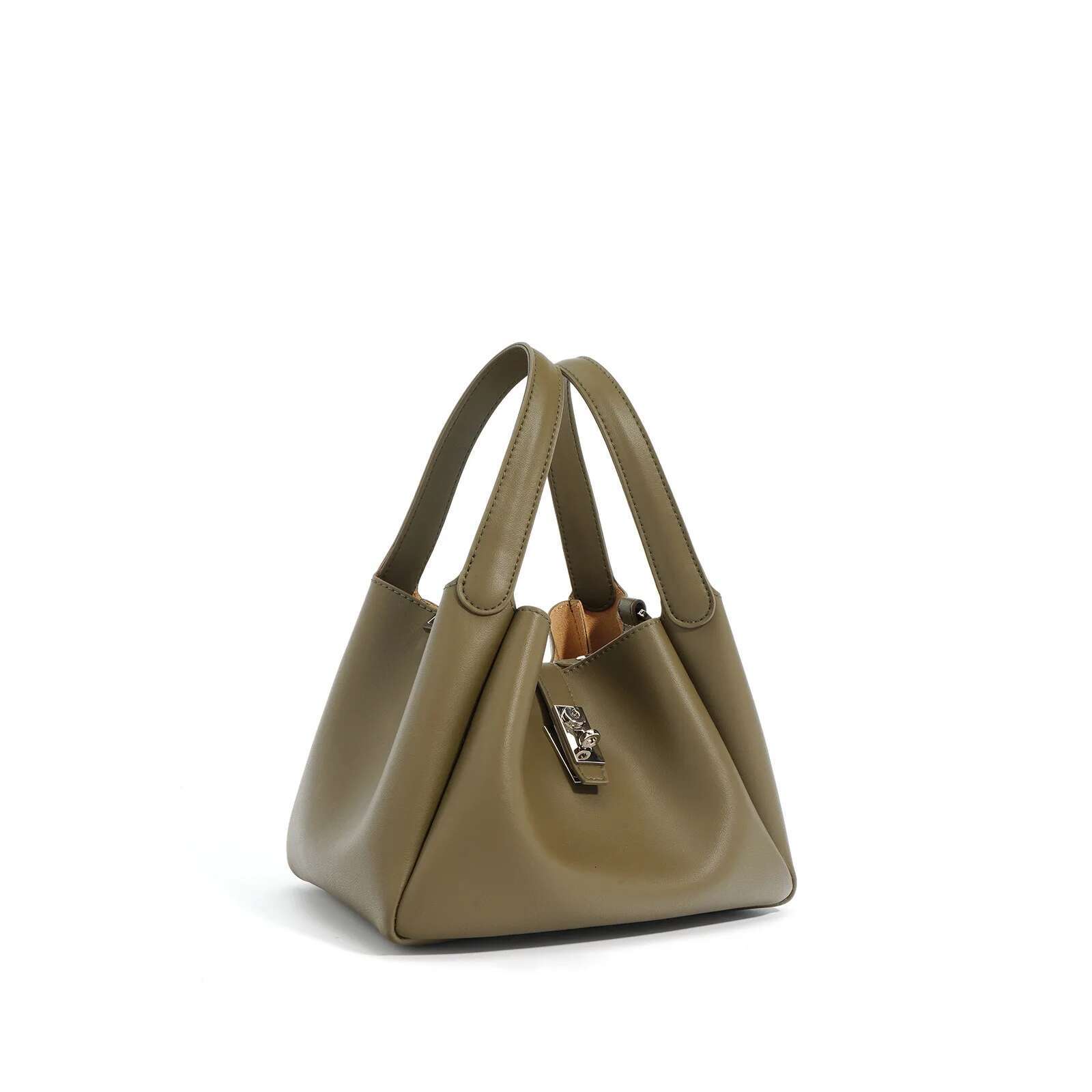 Corn Vegetable Basket 2025 New Niche Design Genuine Leather One-Shoulder Crossbody Bag Simple And Fashion Women's Handbag