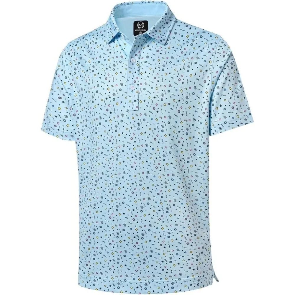 High End Men Golf Polo Shirt Short Sleeve Moisture Wicking Fashion Mens Casual Fashion Polo Shirt Top Cool Sports Clothing 250403