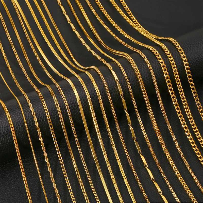 HIYEE Stainless Steel NK Snake Chain Necklace Twist Bracelet For Women Jewelry Set Gold Color Summer Style DIY Accessories GiftXJ251104