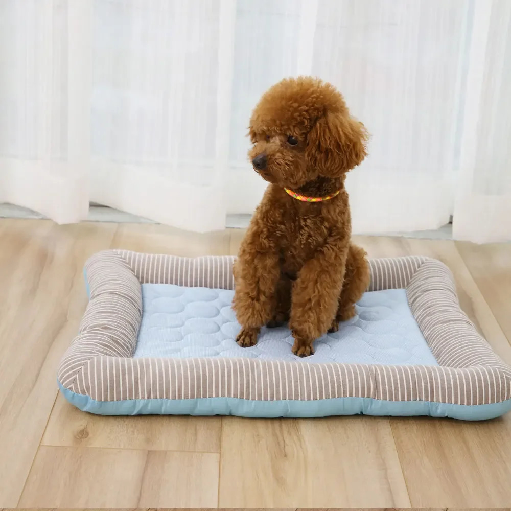 Dog Cooling Pad Pet Couch Bed Dogs House For Medium Large Dogs Dog Ice Pad Cool Breathable Cooling Bed For Cat Dogs Accessories 250402