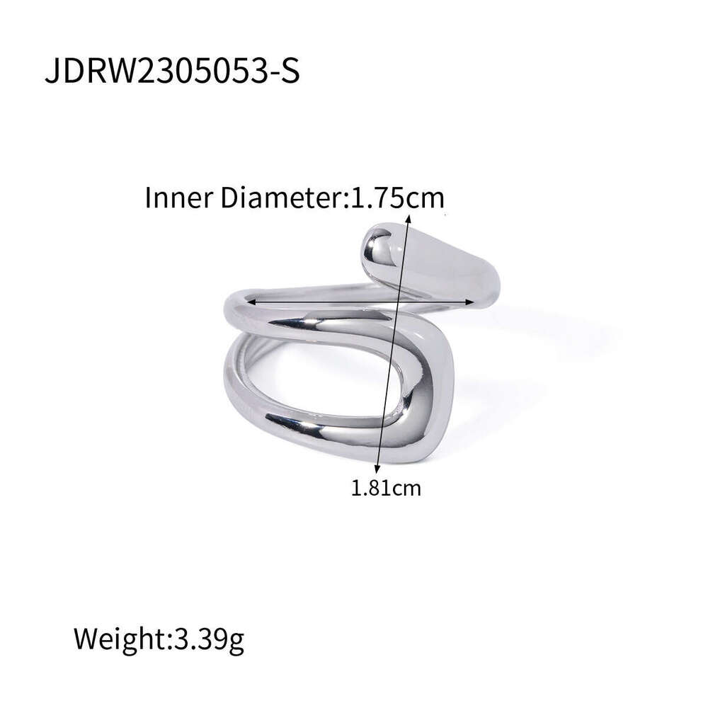 Titanium Light Luxury High-end Feel Ring Non-fading Hand Rings Cross-border Stainless Steel Jewelry