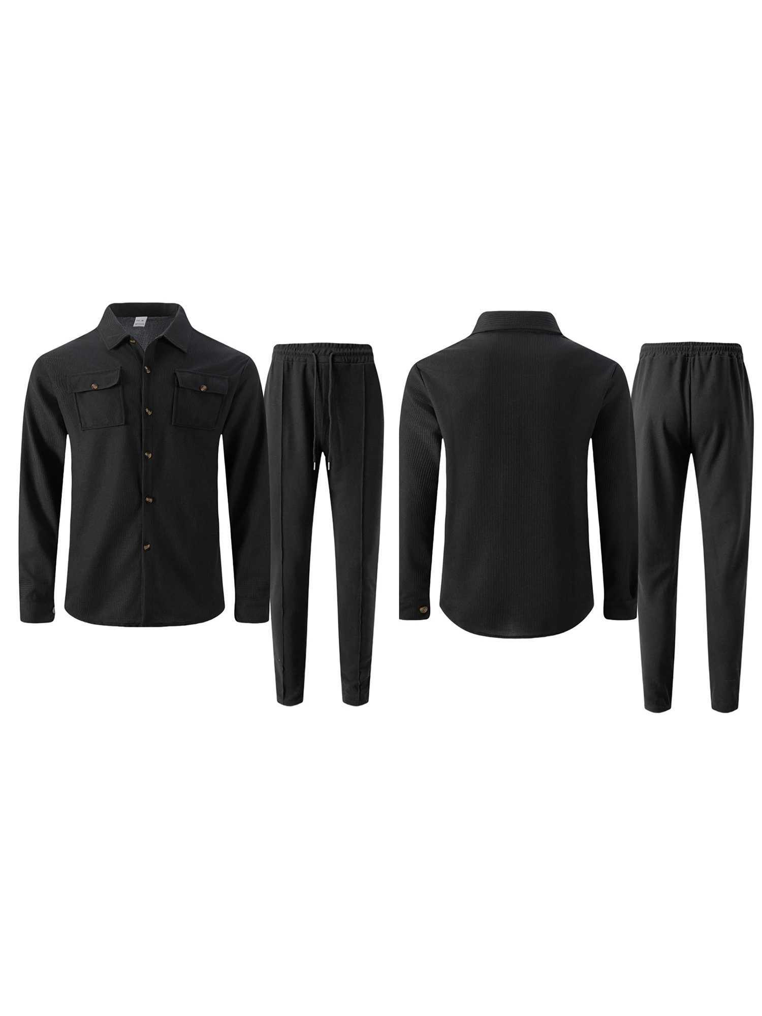 Men s 2Piece Suit Fit Blazer with Matching Trousers Formal Business Attire for Fall Events and Occasions J251104